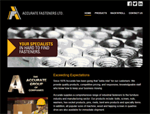 Tablet Screenshot of accuratefasteners.com